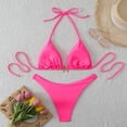 thumbnail image 7 of 2 Piece Swimwear Sets for Women,Women's High Waisted Bikini Set Sexy Triangle Tie Back Swimsuits Two Piece Fashion Beach Bathing Suits, 7 of 7