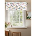 thumbnail image 2 of Colorful Dots Curtain Valances for Windows, Boho Abstract Rainbow Geometric Modern Kitchen Valance Window Treatment, Light Filtering Block Curtains for Bathroom/Bedroom/Living Room 60'' x 18'', 2 of 9