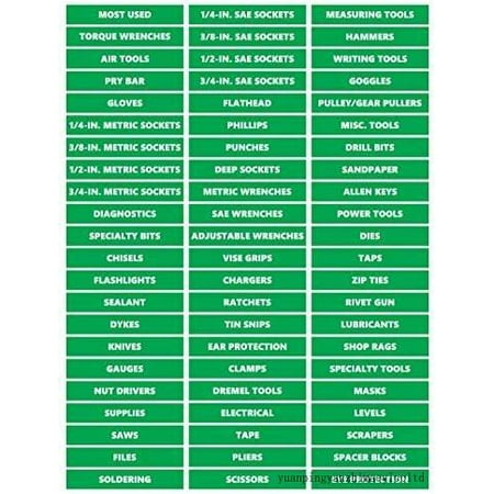 

Toolbox Organinal Stier Labels Ultimate Set By (een 0.75 H X 4.5 W)