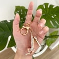 thumbnail image 3 of Wrapables Crystal Bling Key Chain Keyring Car Purse Handbag Pendant Charm, Pink High Heel, 3 of 7