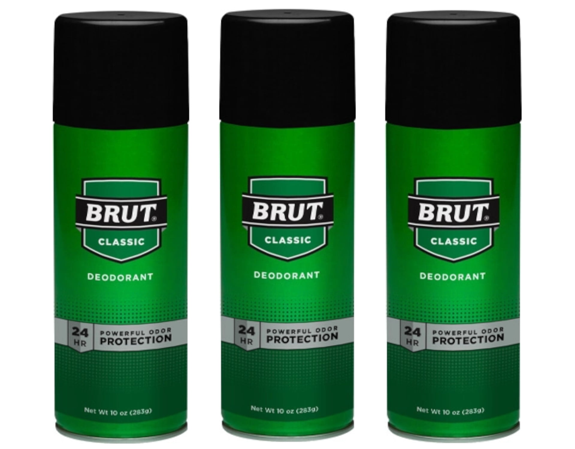 3 Pack BRUT Deodorant Spray Original Fragrance 10 oz Each