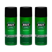 3 Pack BRUT Deodorant Spray Original Fragrance 10 oz Each