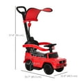 thumbnail image 3 of Aosom Mercedes-Benz G350 Licensed Push Car, Toddler Sliding Car, Red, 3 of 10