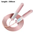 thumbnail image 2 of Jump Rope,Speed Skipping Rope with Ball Bearings, for Fitness, Aerobic Exercise - pink white, 2 of 5
