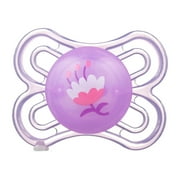 MAM Pacifiers, Baby Pacifier 0-6 Months, Best Pacifier for Breastfed Babies, Premium Comfort and Oral Care 'Perfect' Collection, Girl, 1-Count