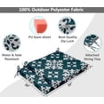 thumbnail image 3 of Vargottam Printed Indoor/Outdoor Chair Pads Non Slip Dining Chair CushionSquareShapedDining Chair Pad With String Ties Machine Washable & Home Decor Cushion- Set Of 2-Teal Green, 3 of 8
