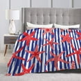 thumbnail image 4 of Kll Fleece Blanket Plush Throw Blanket Sea Stars,Soft Fuzzy Cozy Flannel Blanket For Couch Sofa Bed.(50"X40"), 4 of 9