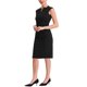 thumbnail image 4 of Vestido de tubo sin mangas para mujer Inspire Chic, vestido profesional de oficina 3XL negro, 4 of 6