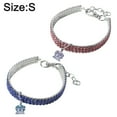 thumbnail image 2 of Piece of shiny rhinestone pet collar shiny pendant dog collar adjustable crystal, 2 of 5