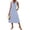 Light Blue, variant on Women's Fashion Casual Checkered Striped Printed Dress