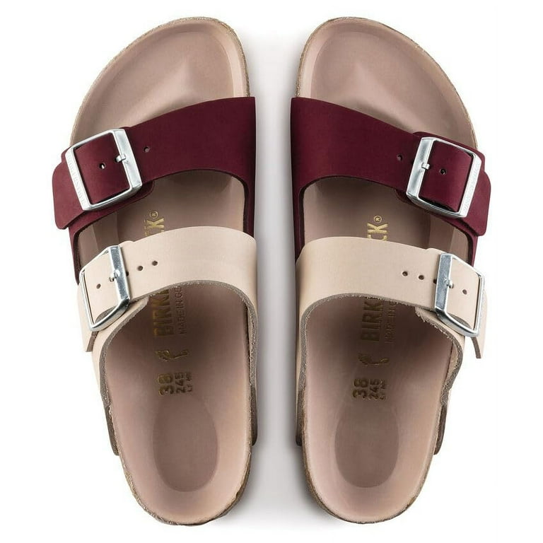 BIRKENSTOCK Arizona Split Color block Nubuck Sandals - A Modern