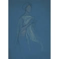 thumbnail image 2 of Edwin Austin Abbey 18x24 Black Ornate Framed Double Matted Museum Art Print Titled: Sketch of a Woman - Costume Study for a Play III (2002), 2 of 5