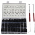 thumbnail image 1 of Nitrile Rubber O-Ring Kit with Hook Tool, 1200 Pieces Oil-Resistant Seals for Plumbing and Automotive Use, 1 of 5