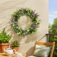 thumbnail image 2 of Classic Artificial Pine Leaf Wreath, Fade Resistant All-Purpose Indoor and Outdoor Decoration, Seasonal Door and Wall Hanging Essential for Holiday Festivities and Year-Round Home Styling, 2 of 6