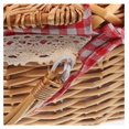 thumbnail image 2 of Wicker Picnic Basket with Handles and Lid Willow Woven Basket with Liner Rustic Storage Basket for Easter Camping Outdoor 39.00X28.00X19.00CM, 2 of 9
