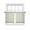 Green, variant on Pink Brown Floral Sheer Curtains 63 Inch Length 2 Panels Set, Spring Flowers Voile Window Treatment Rod Pocket Curtains Sheers Drapes for Bedroom/Living Room/Kitchen 52x"63"x2