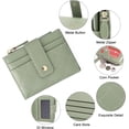 thumbnail image 3 of Small Wallet for Women,Leather Bifold Card Holder Ladies Wallets RFID Blocking Wallets Zipper Coin Pocket with ID Window(green), 3 of 42