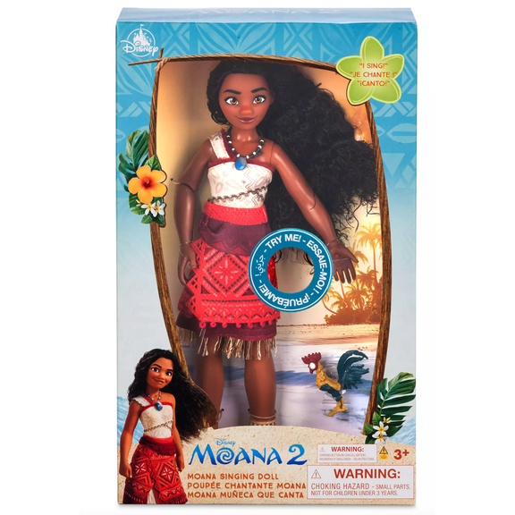 Disney Store Parks Moana Singing Doll Vaiana Moana 2 New with Box