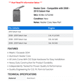 thumbnail image 2 of Heater Core - Compatible with 2008 - 2010 Saturn Vue 2009, 2 of 2