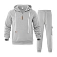 thumbnail image 2 of Men's Tracksuits 2 Piece Outfit Casual Athletic Sweatsuit Full Zip Pullover Long Sleeve Running Sport Outfits Jogging Tracksuit Mens, 2 of 8