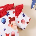 thumbnail image 5 of AINIYS Baby Summer Striped Romper Sleeveless Button Loose Playsuit Cotton Linen Jumpsuit Red 9 Months, 5 of 8