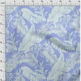 thumbnail image 4 of oneOone Viscose Jersey Light Blue Fabric Ocean Underwater Life Sewing Material Print Fabric By The Yard 60 Inch Wide, 4 of 4