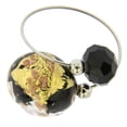 thumbnail image 2 of GlassOfVenice Murano Glass Lagoon Reflections Ring - Gold and Silver, 2 of 3