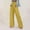 Yellow, variant on Idoravan Women's Plus Size Pants Womens Loose Wide Leg Pants Cotton Linen Trousers Straight Pants Casual Pants