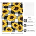 thumbnail image 2 of 4 Pcs Funny Kitchen Towels,Black White Gray Checker Sunflower Pattern Microfiber Dish Towels,Kitchen Tea Towels,Kitchen Towel Set (18" X 26"), 2 of 7