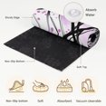 thumbnail image 6 of Pink Black Abstract Lines Round Area Rug 4Ft Washable Circle Rugs for Bedroom Dining Room, Modern Geometric Curves Non-Slip Carpet Floor Mats Indoor Outdoor Carpet Runner Aesthetic Home Decor, 6 of 8