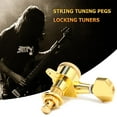 thumbnail image 1 of Afinadores de Cuerdas / Cabezales para Guitarra Eléctrica Oro Plata 6uds, 1 of 6