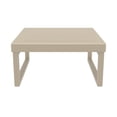 thumbnail image 2 of Luxury Commercial Living 25.5" Taupe Brown Patio Square Coffee Table, 2 of 9