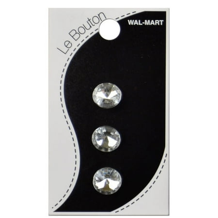 Glitz Crystal Shank Button