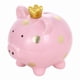 thumbnail image 1 of Tooarts Crown Piggy Bank Cerámica Hucha Dibujos animados Cerdo manchado Muebles para el ho MABOTO  Escultura de ceramica, 1 of 7