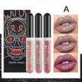 thumbnail image 1 of Elecool 3pcs Glitter Lipstick Set Waterproof Sexy Blue Purple Black Lip Gloss Shiny Lip Tint, 1 of 5