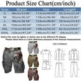 thumbnail image 2 of TIANZEN Male Short Print Shorts Pocket Full Print Button Zipper Pants Double Knee Working Pants for Men, 2 of 2