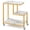 White, variant on Topcobe G-Shaped Side Table 3-Tier Mobile End Table with Open Shelves, End Tables Living Room, Modern Furniture for Home-White