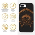 thumbnail image 4 of Case Yard Wooden Case for iPhone-8-Plus Soft TPU Silicone cover Slim Fit Shockproof Wood Protective Phone Cover for Girls Boys Men and Women Supports Wireless Charging Skull Feather Design, 4 of 7
