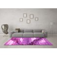 thumbnail image 3 of Ahgly Company Indoor Square Abstract Pink Modern Area Rugs, 4' Square, 3 of 4