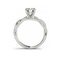 thumbnail image 3 of Bague de Fiançailles Diamant 1/2ct Infinity Twist Or Blanc 14k, 3 of 3
