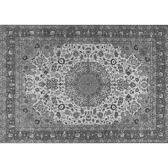 Ahgly Company Indoor Rectangle Persian Gray Traditional Area Rugs, 5' x 7'