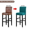 thumbnail image 6 of AIGIA Stretch Bar Stool Cover Counter Stool Pub Chair Slipcover for Dining Room Cafe Barstool Slipcover with Elastic Bottom, 6 of 21