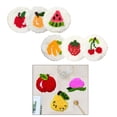 thumbnail image 1 of 4/6 Uds. Kits de posavasos con aguja perforada estampados para principiantes con herramientas básicas decoración del hogar estampado de frutas para adultos trabajo de lana 6 piezas Hugo Kits de agujas para perforar, 1 of 10
