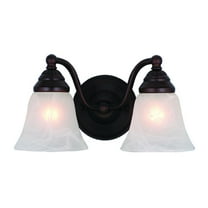 Bathroom Vanity Light Fixture - 2 Light - Oil Rubbed Bronze - 13" Width