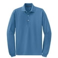 thumbnail image 2 of Port Authority Rapid Dry Long Sleeve Polo (K455LS) Riviera Blue, 3XL, 2 of 3