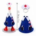 thumbnail image 2 of RUINIXCW 7 Inch Nurse Desk Goose Outfits Desktop Duck Outfit Decor Mini Porch Goose Outfit for Desk Goose Figurine Desk Goose Felt Clothes and Accessories Set (No Goose), 2 of 8