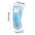 thumbnail image 1 of 2-Pack Breathable Knee Compression Sleeves Support Brace with Stabilizing Strap for Sports Running Meniscus Protection Joint Stability Lightweight Nylon, 1 of 1