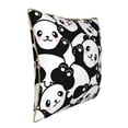 thumbnail image 2 of Kll Seamless Pattern Cute Panda Decorative Throw Pillow Covers Velvet Soft For Couch Sofa Bedroom Living Room Outdoor -20"X20", 2 of 8