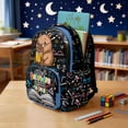thumbnail image 3 of Garronmavis Black Chalkboard Math Reading Capybara Kids Backpack Set, 17 Inch Elementary Boys Bookbag with Insulated Lunch Box, Pencil Case and Water Bottle Holder for Book & Math Lovers, 3 of 8