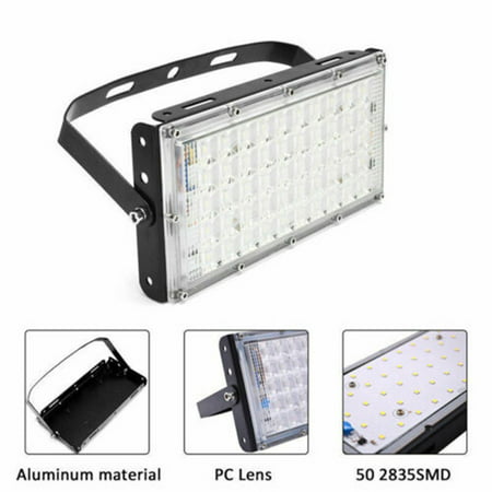 50W LED Flood Light, Waterproof IP65 Outdoor Work Lights, Warm White, Super Bright Security Floodlights Landscape Wall